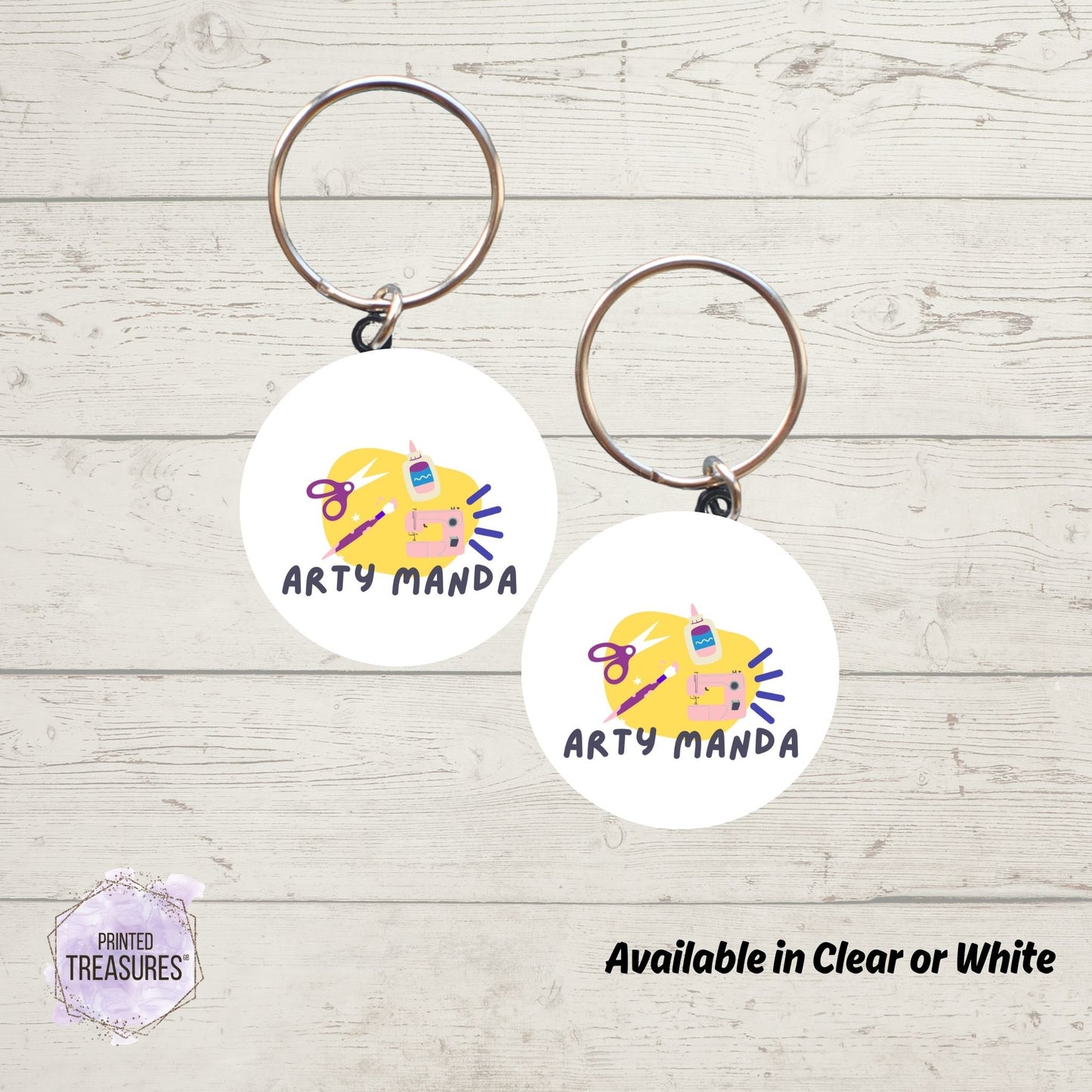 Custom Acrylic Keyrings | Personalised Promotional Keychains with Logo for Branding & Giveaways
