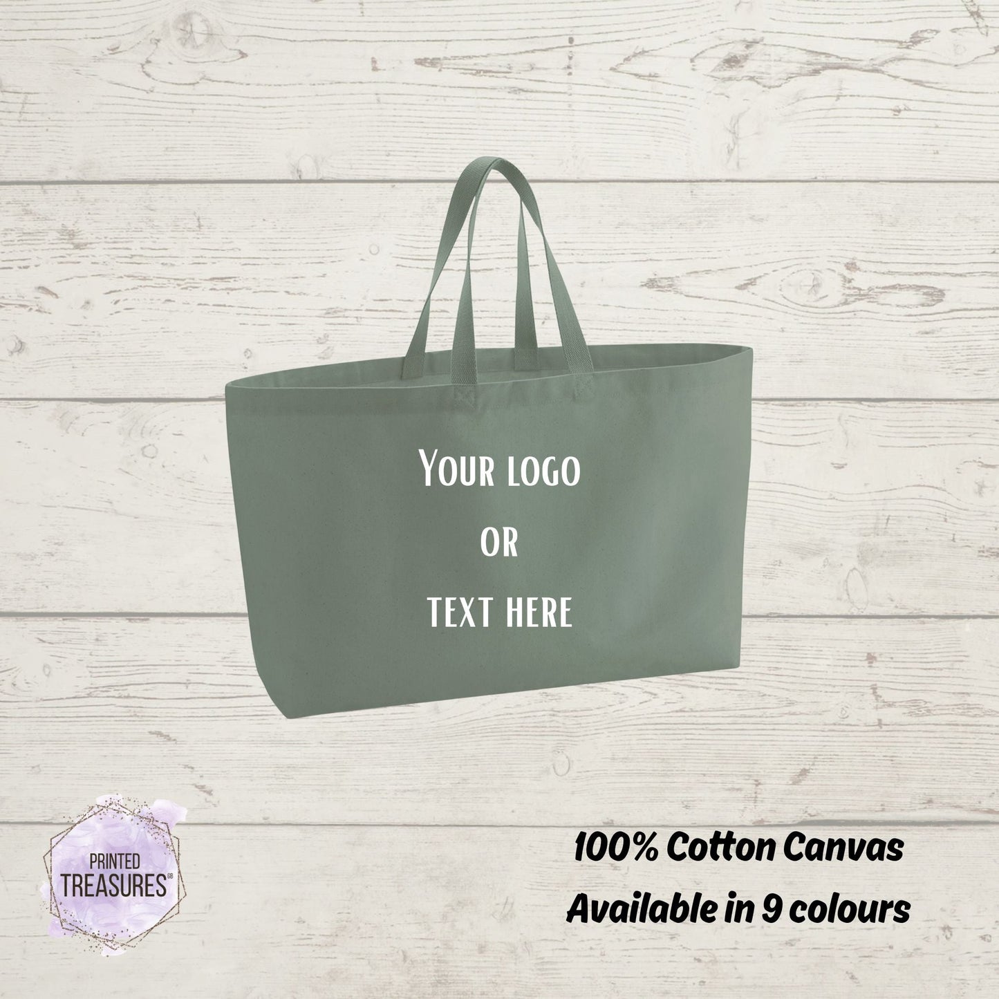 Custom Oversized Tote Bag - Printed Treasures