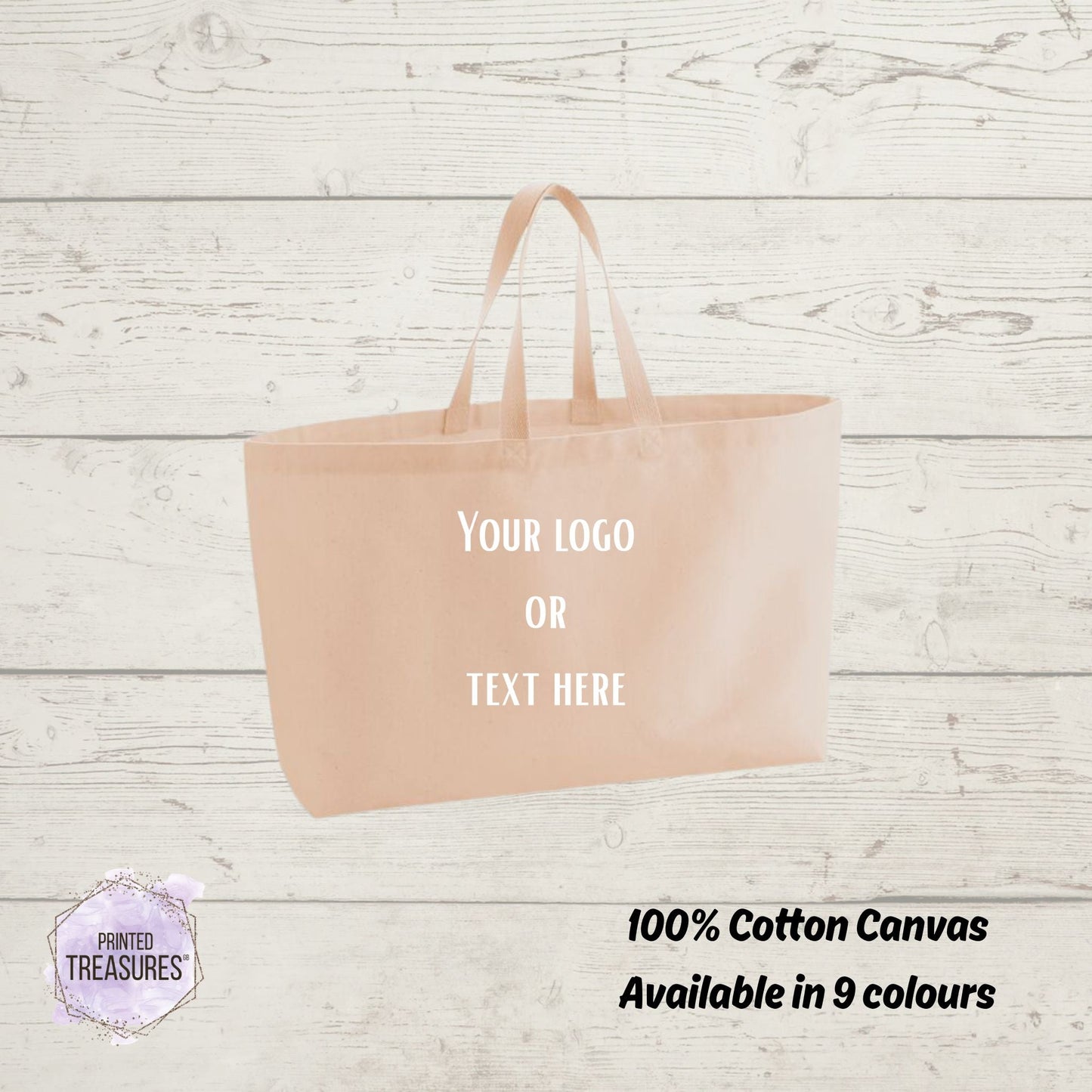 Custom Oversized Tote Bag - Printed Treasures