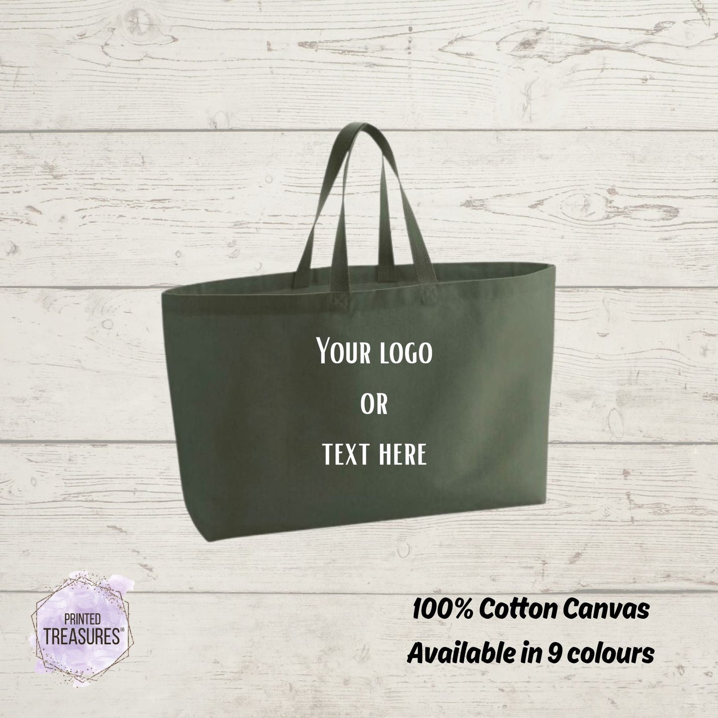 Custom Oversized Tote Bag - Printed Treasures