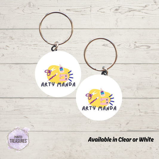 Custom Acrylic Keyrings | Personalised Promotional Keychains with Logo for Branding & Giveaways