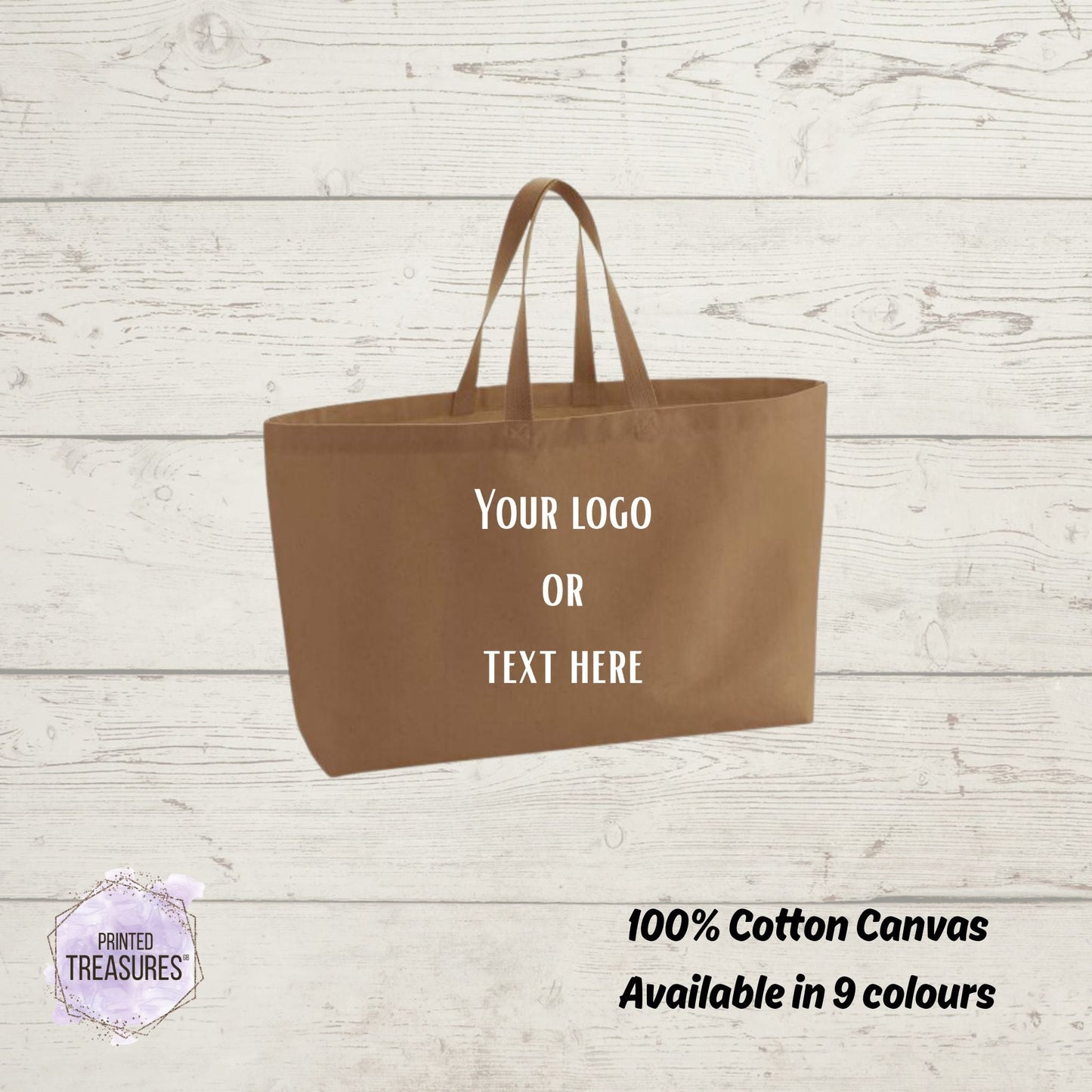 Custom Oversized Tote Bag - Printed Treasures