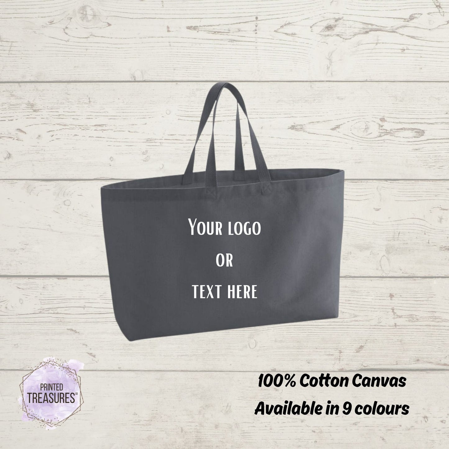 Custom Oversized Tote Bag - Printed Treasures