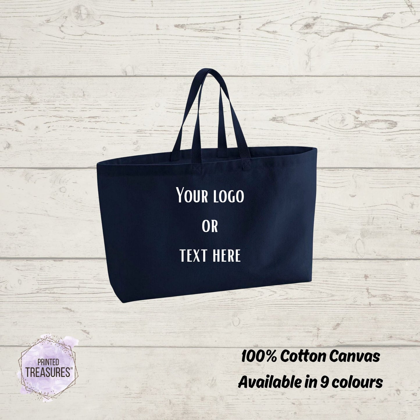 Custom Oversized Tote Bag - Printed Treasures