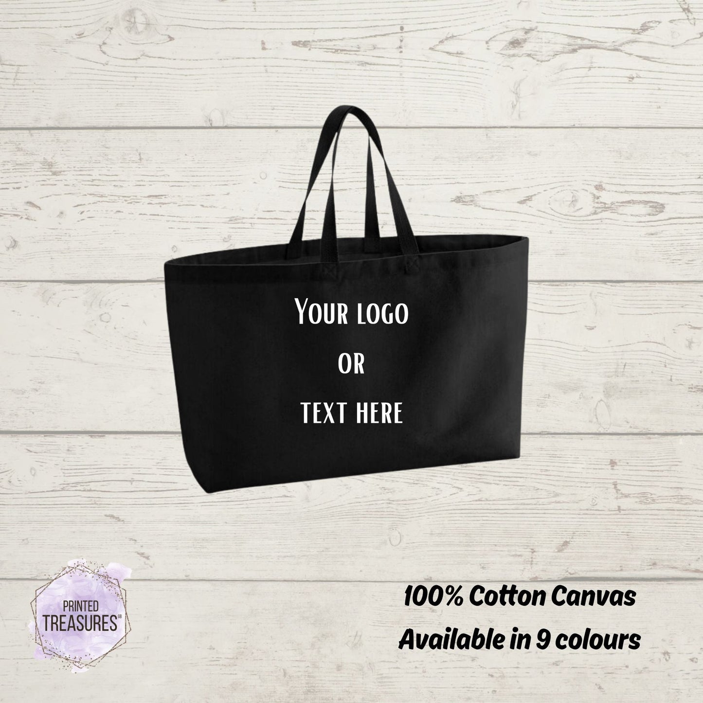 Custom Oversized Tote Bag - Printed Treasures