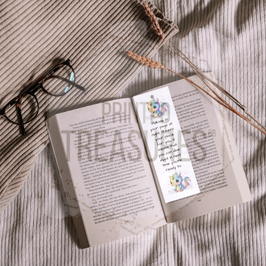Dragon Bookmark with Poem - Printed Treasures