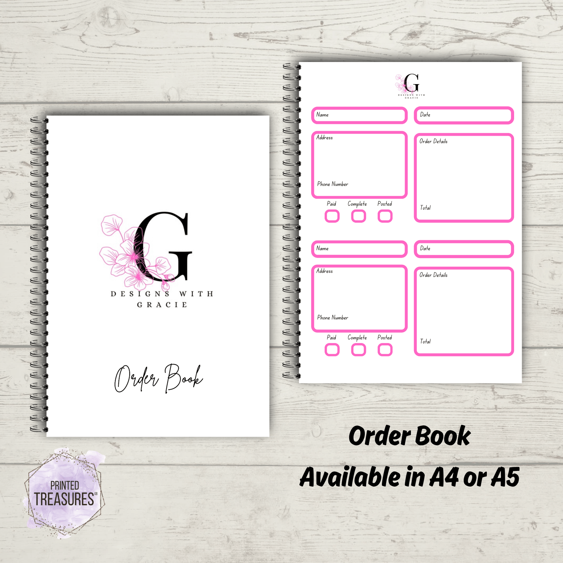 Order Book - Printed Treasures