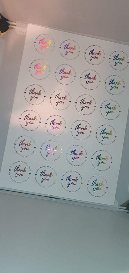 Foiled Stickers - Printed Treasures